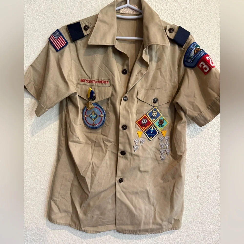 VTG Boy Scouts of America Uniform Shirt‎